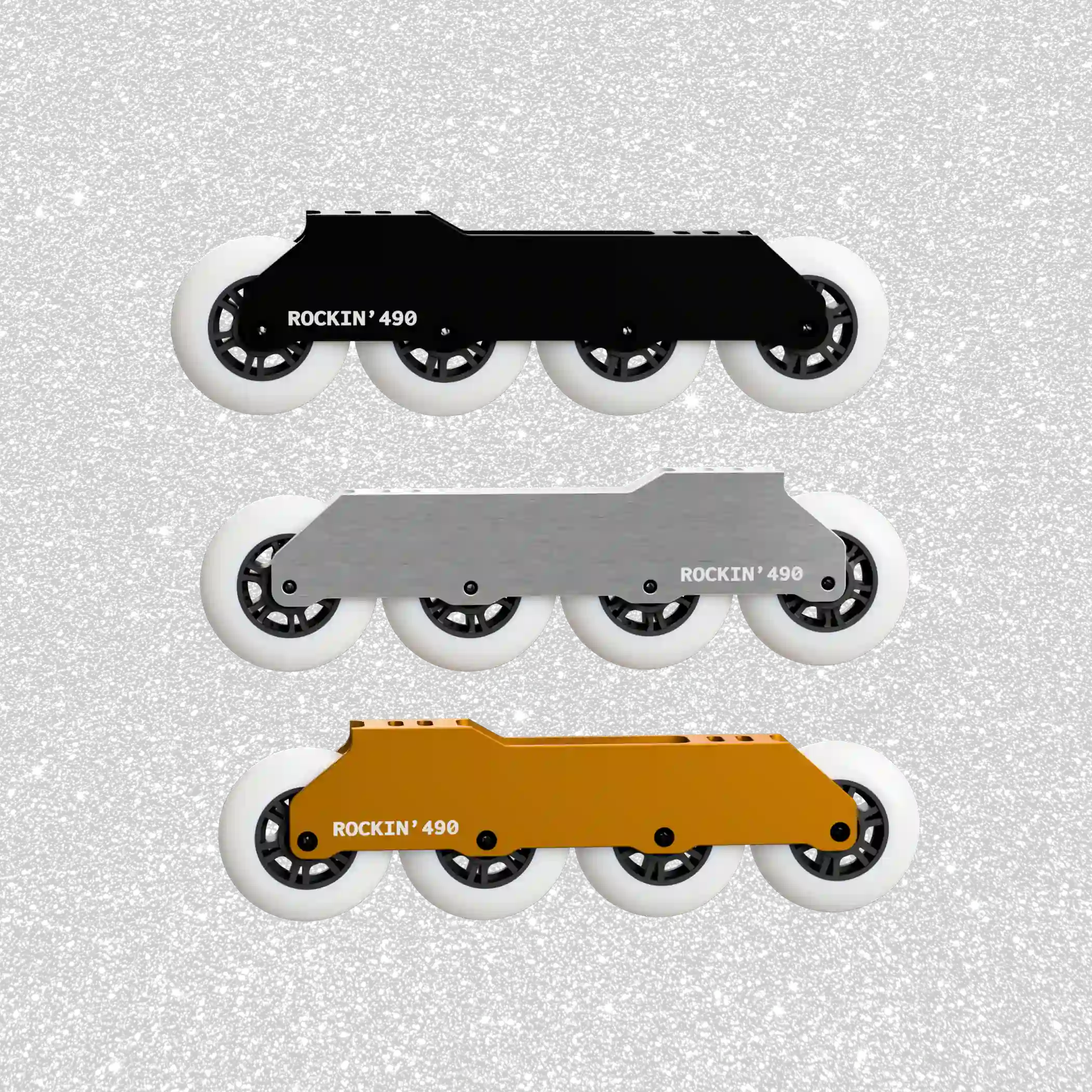 ROCKIN' 490 Bundle (165mm) - Rockered inline skate frame – ROCKIN