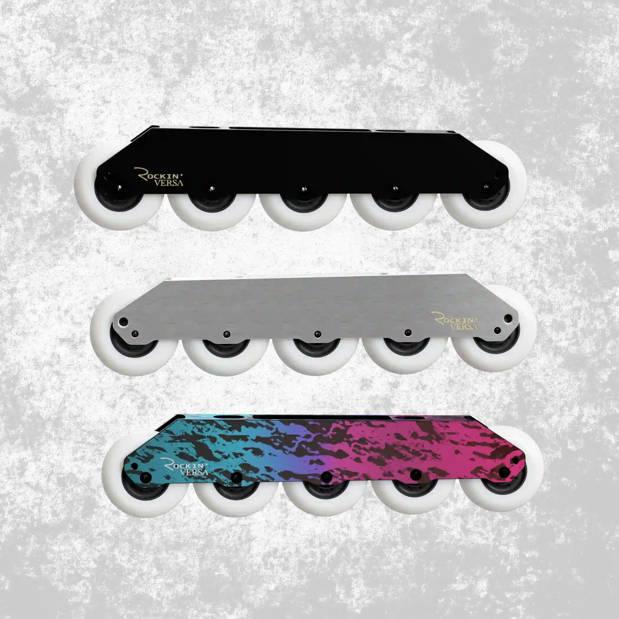ROCKIN' VERSA 5x80 Bundle (UFS) - Rockered inline skate frame