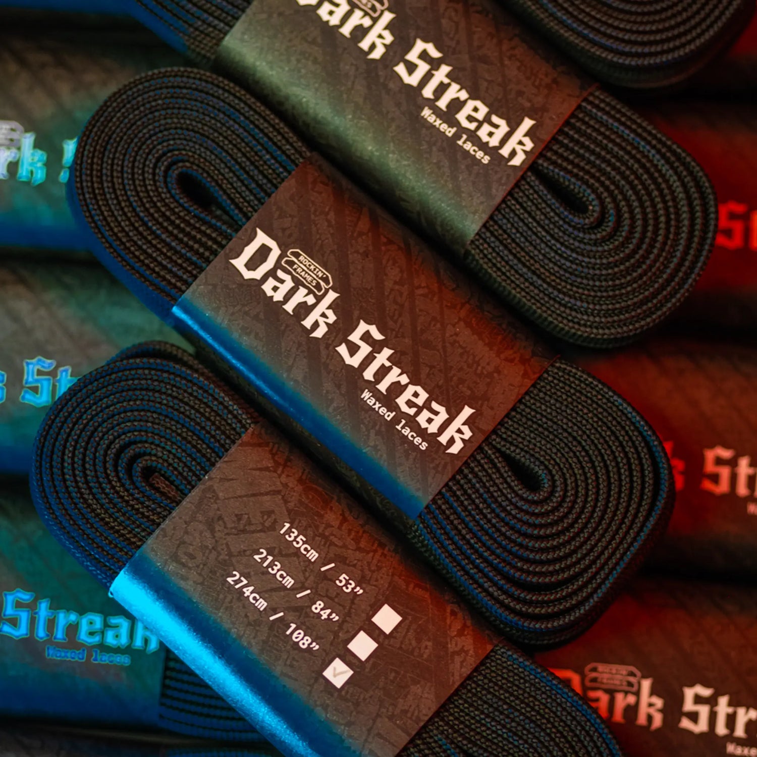 Dark Streak laces and re-stock