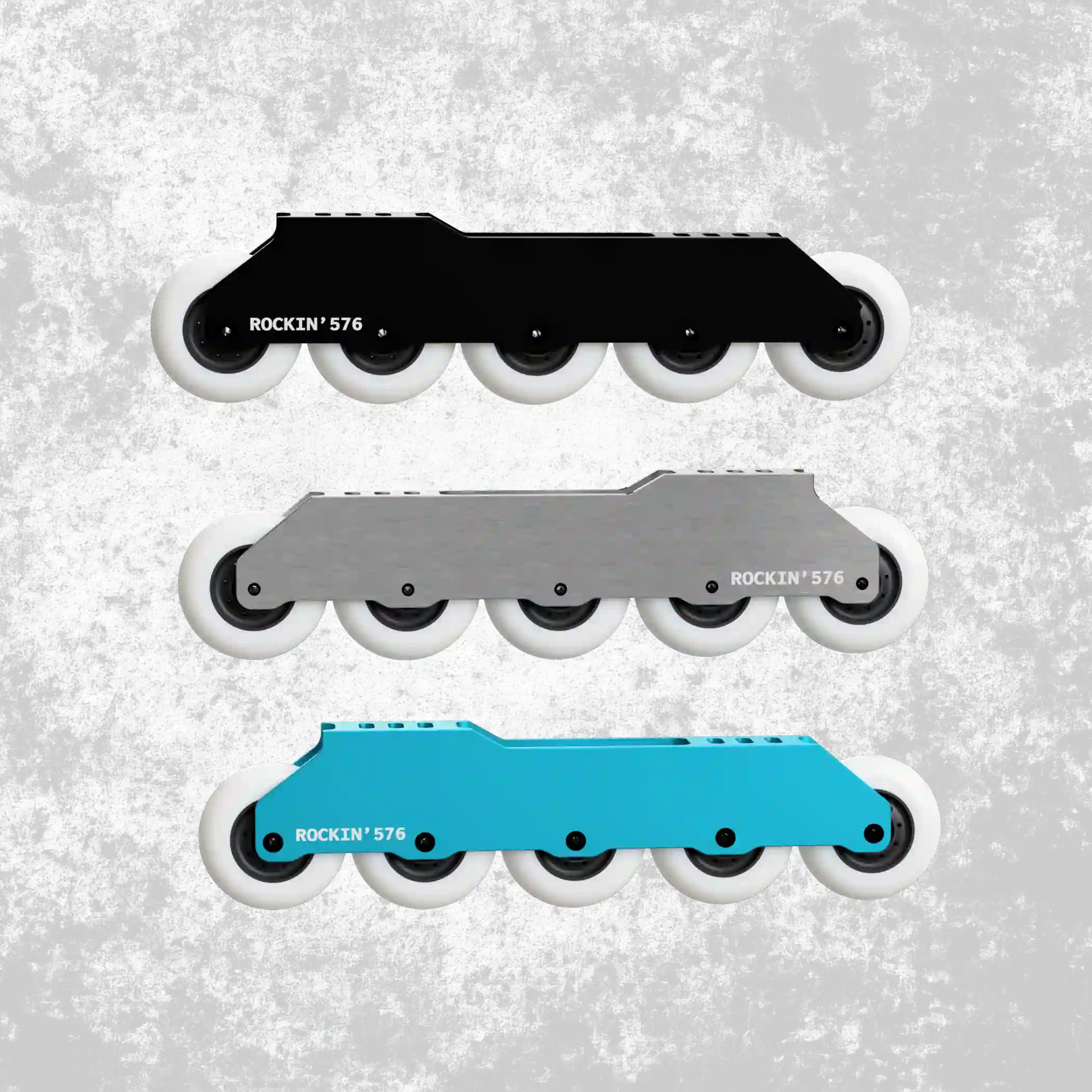 ROCKIN' 576 Bundle (165mm) - Rockered inline skate frame – ROCKIN' Frames