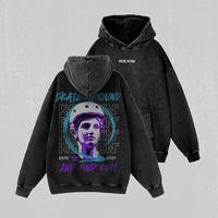 rockin' frames rocking frames urban streetwear heavyweight cotton print embroidery 100% cotton acid wash hoodie