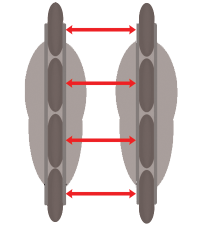 Inline skate wheel rotation